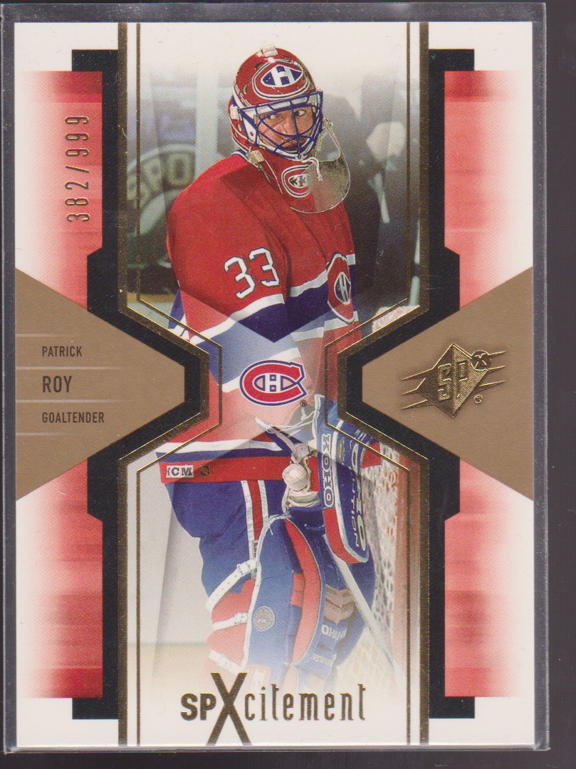 (image for) 2006-07 SPx SPxcitement #X53 Patrick Roy 382/999